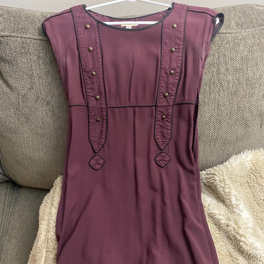 Vintage silence & noise burgundy dress xs